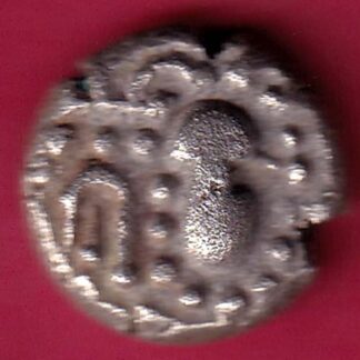 ANCIENT INDIA GADHAYA DYNASTY KING PORTRAIT COIN – F3385