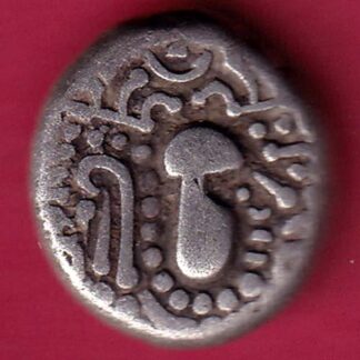 ANCIENT INDIA GADHAYA DYNASTY KING PORTRAIT COIN – F3386