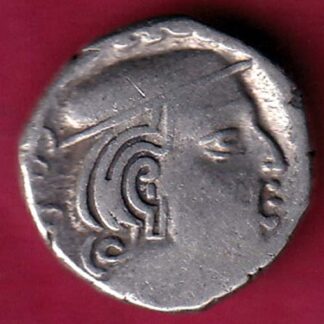 ANCIENT INDIA KSHTRAP DYNASTY KINGS PORTRAIT SILVER COIN – F3390