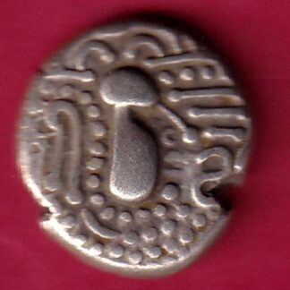 ANCIENT INDIA GADHAYA DYNASTY KING PORTRAIT COIN  – F3398