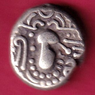 ANCIENT INDIA GADHAYA DYNASTY KING PORTRAIT COIN – F3403