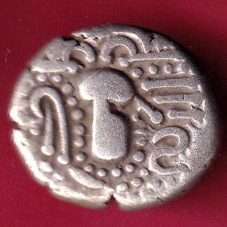 ANCIENT INDIA GADHAYA DYNASTY KING PORTRAIT COIN :-F3431