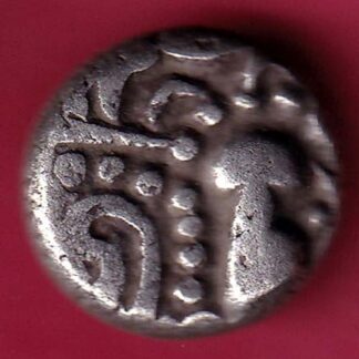 ANCIENT INDIA GADHAYA DYNASTY KING PORTRAIT COIN:- F3441