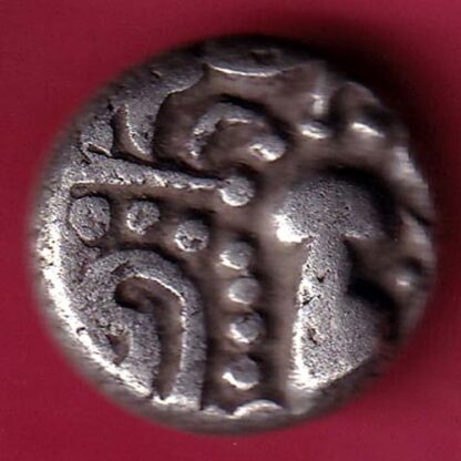 ANCIENT INDIA GADHAYA DYNASTY KING PORTRAIT COIN:- F3441