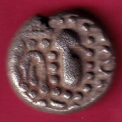 ANCIENT INDIA GADHAYA DYNASTY KING PORTRAIT COIN – F3456