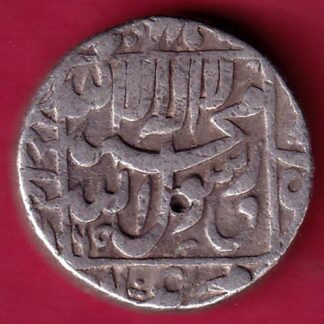 MUGHALS SHAHJAHAN AKBARNAGAR MINT ONE RUPEE RARE SILVER COIN  – F3465