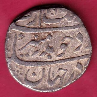Mughals Aurangzeb Surat Mint One Rupee silver coin  –F3594