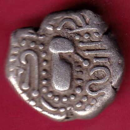 ANCIENT INDIA GADHAYA DYNASTY KING PORTRAIT RARE COIN  – F3634