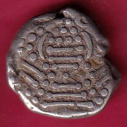 ANCIENT INDIA GADHAYA DYNASTY KING PORTRAIT RARE COIN  – F3634 - Image 2