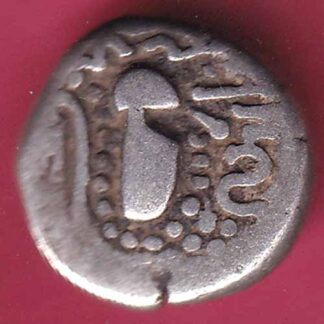 ANCIENT INDIA GADHAYA DYNASTY KING PORTRAIT RARE COIN– F3652