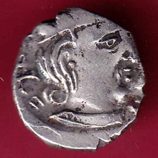 ANCIENT INDIA KSHATRAP DYNASTY KING PORTRAIT SILVER COIN – F3661