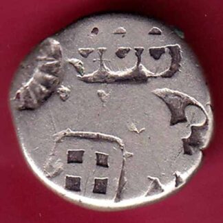 ANCIENT INDIA MAURYAN PERIOD MAGADH DYNASTY SILVER PUNCHMARK – F3665