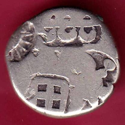 ANCIENT INDIA MAURYAN PERIOD MAGADH DYNASTY SILVER PUNCHMARK – F3665