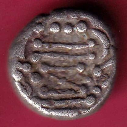 ANCIENT INDIA GADHAYA DYNASTY KING PORTRAIT RARE COIN – F3669 - Image 2