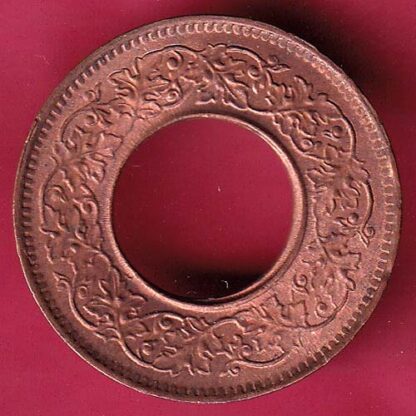 British india king george vi 1944 LAHORE MINT one pice copper coin – FC103 - Image 2