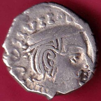 ANCIENT INDIA KSHATRAP DYNASTY KING PORTRAIT SILVER COIN  –FC126