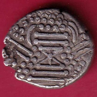 ANCIENT INDIA GADHAYA DYNASTY KING PORTRAIT COIN  –FC133 - Image 2