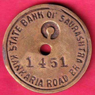 bank token: state bank of saurashtra kankaria road 1451:-FC210