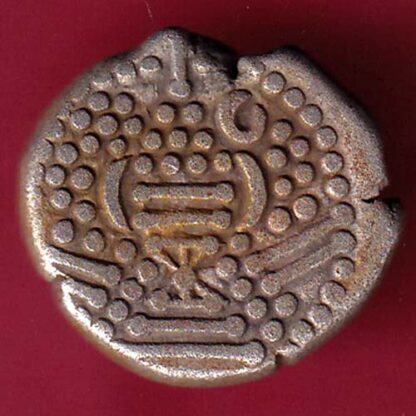 ANCIENT INDIA GADHAYA DYNASTY KING PORTRAIT COIN - FC23 - Image 2