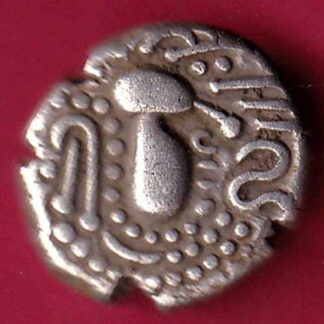 ANCIENT INDIA GADHAYA DYNASTY KING PORTRAIT COIN– FC247