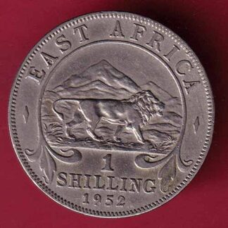 East Africa 1952 Georgivs Sextvs.Rex 1 Shilling– FC252