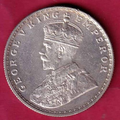 British India 1918 Bombay Mint George v One Rupee silver coin– FC296 - Image 2