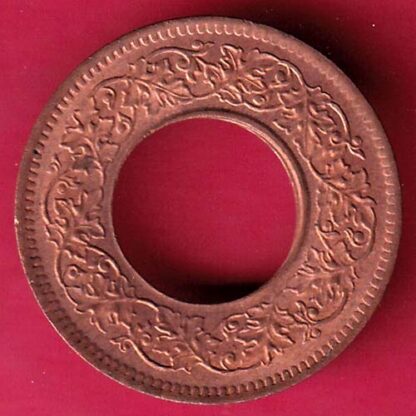 British india king george vi 1944 LAHORE MINT one pice copper coin – FC41 - Image 2