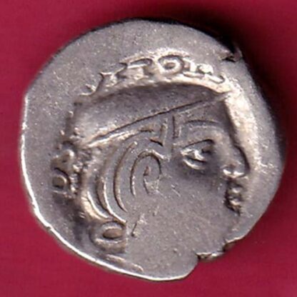 ANCIENT INDIA KSHATRAP DYNASTY KING PORTRAIT SILVER COIN  – FC76
