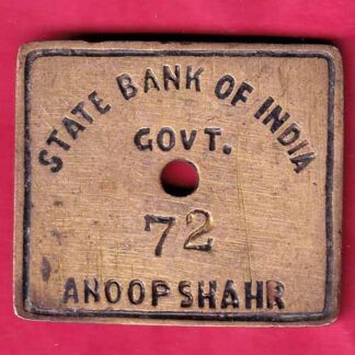 TATE BANK OF INDIA -GOVT. – ANOOP SHAHR 72:- F3744