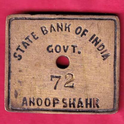 TATE BANK OF INDIA -GOVT. – ANOOP SHAHR 72:- F3744