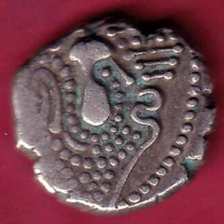 ANCIENT INDIA GADHAYA DYNASTY KING PORTRAIT COIN – F3779
