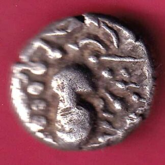 ANCIENT INDIA GADHAYA DYNASTY KING PORTRAIT COIN – F3782