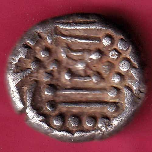 ANCIENT INDIA GADHAYA DYNASTY KING PORTRAIT COIN – F3782 - Image 2