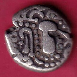 ANCIENT INDIA GADHAYA DYNASTY KING PORTRAIT COIN– F3788