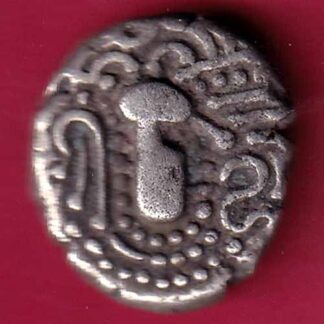 ANCIENT INDIA GADHAYA DYNASTY KING PORTRAIT COIN– F3796