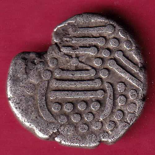 ANCIENT INDIA GADHAYA DYNASTY KING PORTRAIT COIN– F3798 - Image 2
