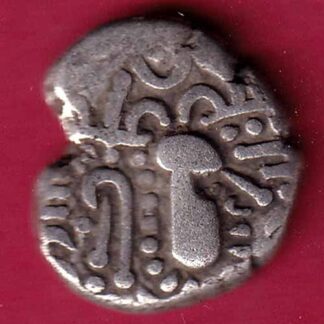 ANCIENT INDIA GADHAYA DYNASTY KING PORTRAIT COIN– F3798