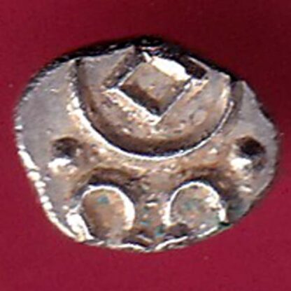 TRAVANCOR STATE RAJARAM VERMA IV SILVER CHUKRAM COIN- F3807
