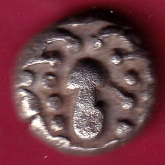 ANCIENT INDIA GADHAYA DYNASTY KING PORTRAIT COIN – F3843