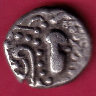 ANCIENT INDIA GADHAYA DYNASTY KING PORTRAIT COIN – F3844