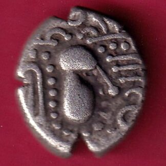 ANCIENT INDIA GADHAYA DYNASTY KING PORTRAIT COIN – F3859
