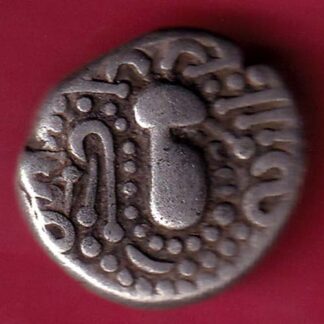 ANCIENT INDIA GADHAYA DYNASTY KING PORTRAIT COIN – F3881