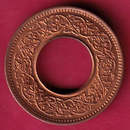 British india king george vi 1945 one pice beautiful copper Coin – F3891 - Image 2