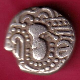 ANCIENT INDIA GADHAYA DYNASTY KING PORTRAIT COIN – F3900