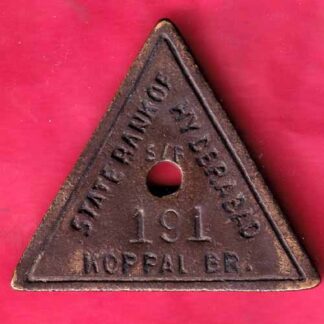 bank token: state bank of hyderabad koppal branch– F3919