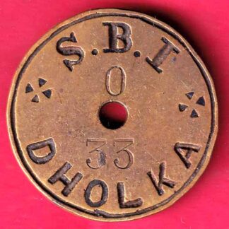 BANK TOKEN :- S.B.I BR.:- DHOLKA no 33– F3932