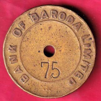 BANK TOKEN: BANK OF BARODA LTD. SAYAJI GUNJ BR. BARODA 75–FC322