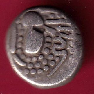 ANCIENT INDIA GADHAYA DYNASTY KING PORTRAIT COIN- FC353