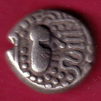 ANCIENT INDIA GADHAYA DYNASTY KING PORTRAIT COIN- FC365