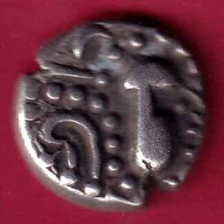 ANCIENT INDIA GADHAYA DYNASTY KING PORTRAIT COIN- FC392